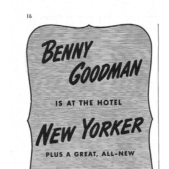 Benny Goodman Hotel New Yorker Ice Show NYC 1940s Vintage Print Ad - Picture 2 of 4